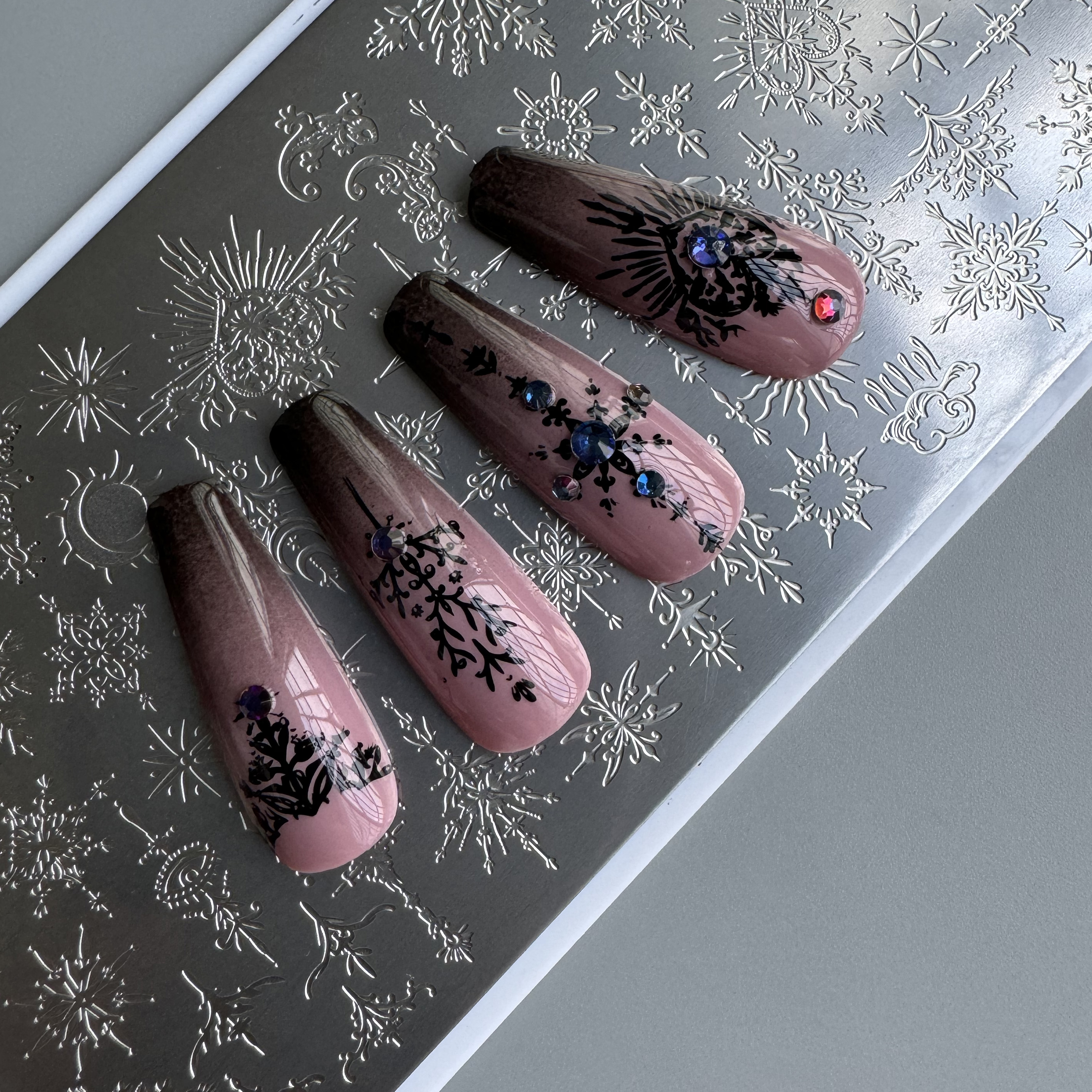 Nail Art Stamping Kit - XMQ NAIL ART STAMPING PLATES FLOWERS