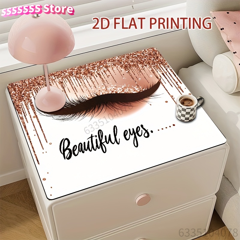 Beauty And Makeup Quotes - Non-Slip 2D Flat Printing Desk Mat