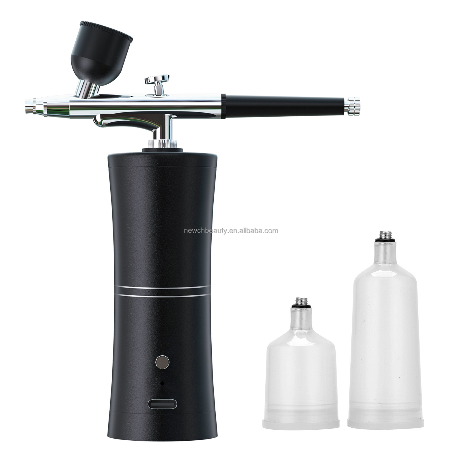 Beauty Queen Makeup - Cordless Airbrush Kit with Compressor USB