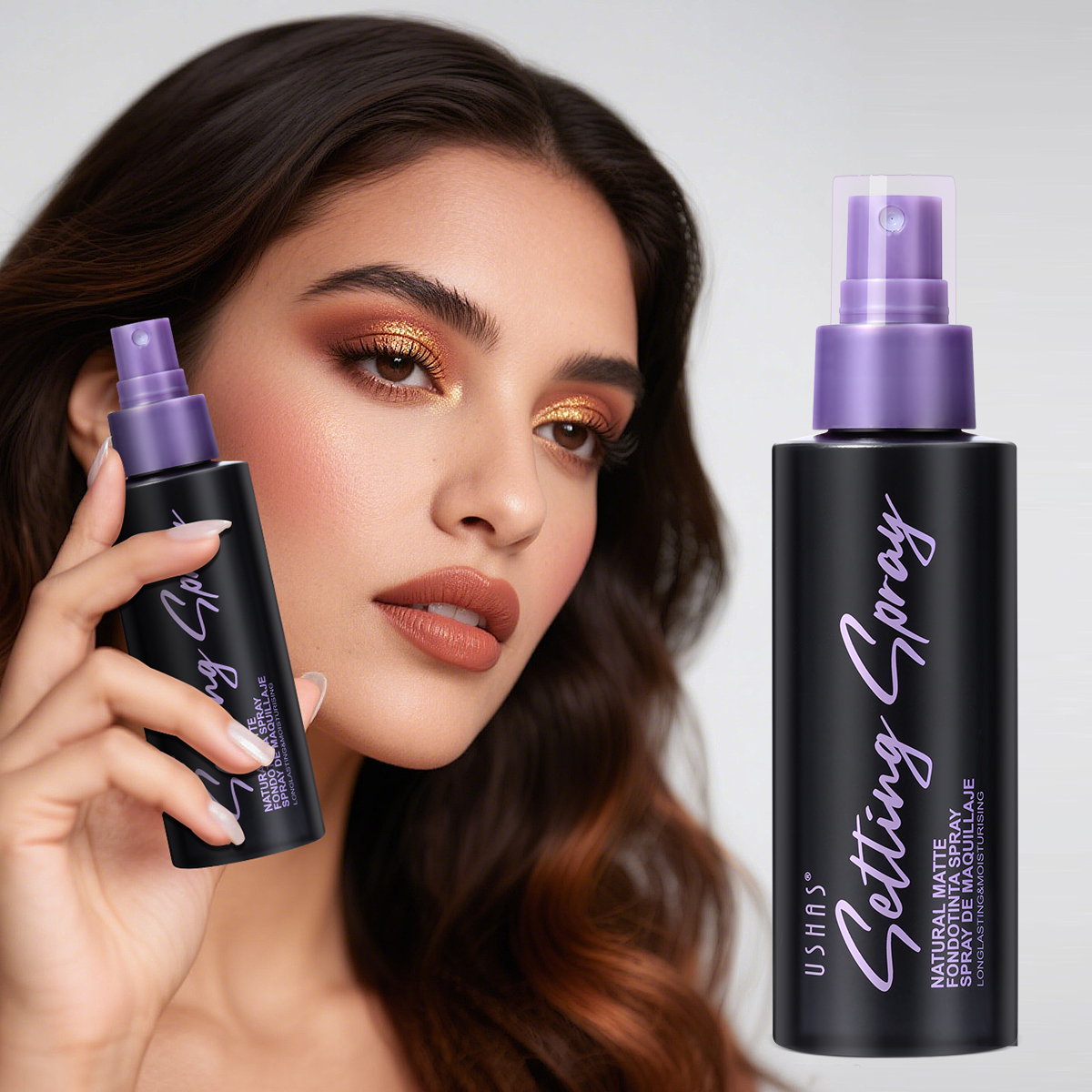 Makeup Fixing Mist - USHAS Waterproof Makeup Setting Spray LongLasting