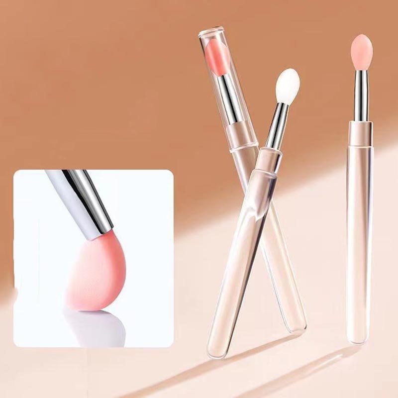 Beauty Home Makeup - 3pcs Portable Mini Silicone Lip Brush