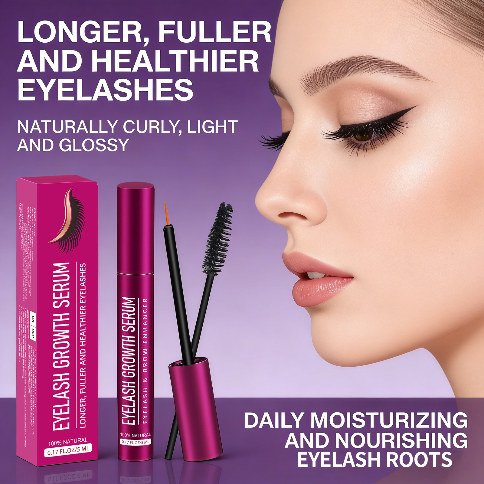 Lash Serum Growth - Eyelash Serum for Promote Eyelash Growth