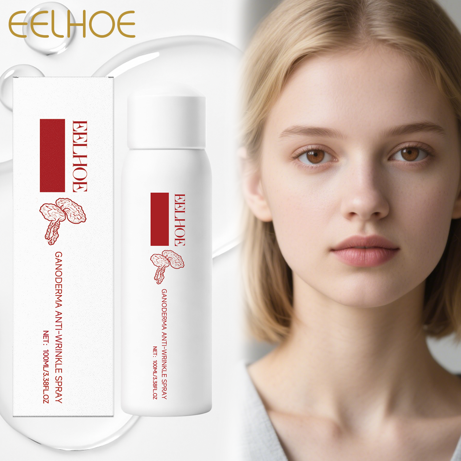 Makeup Fixing Mist - Reishi Mushroom Extract Toner for Hydrating