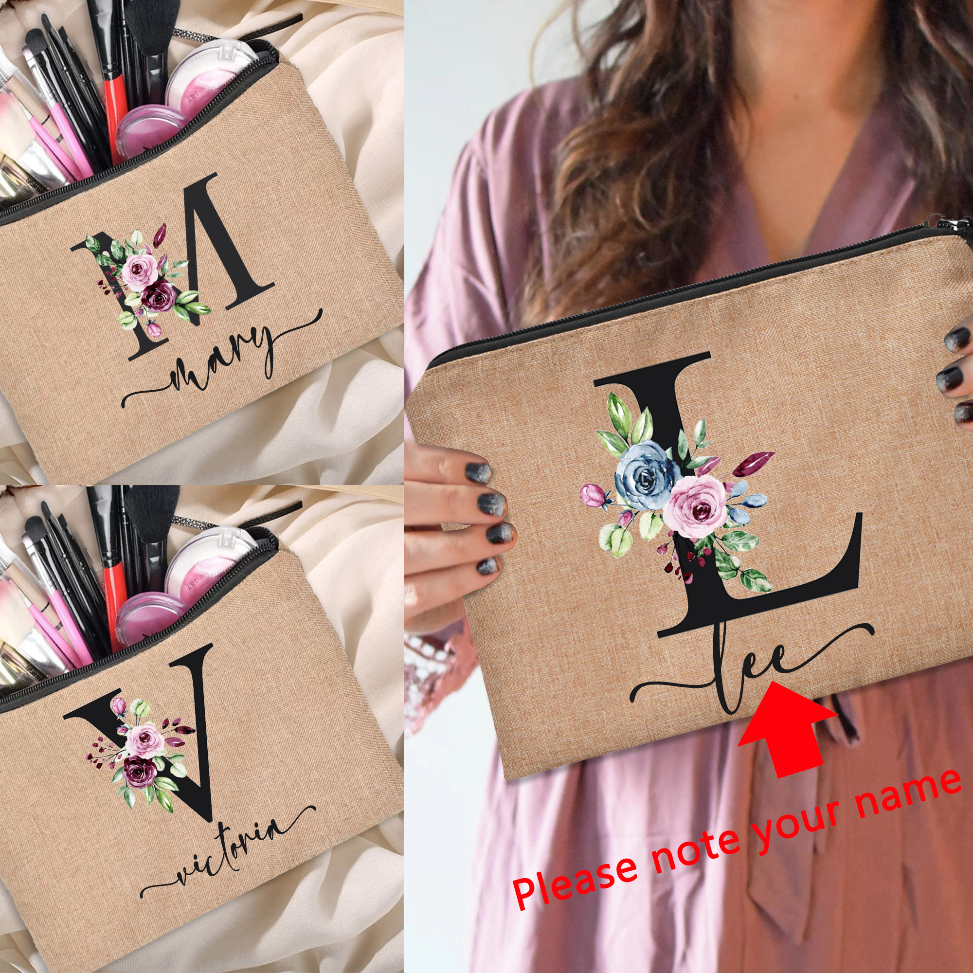 Linen Makeup Bag Customized Pe – Beauty Makeup Names recenzja i cena