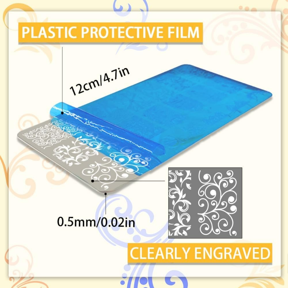 3pcs Swirl Pattern Nail Art Te – Nail Art Stamping Kit recenzja i cena