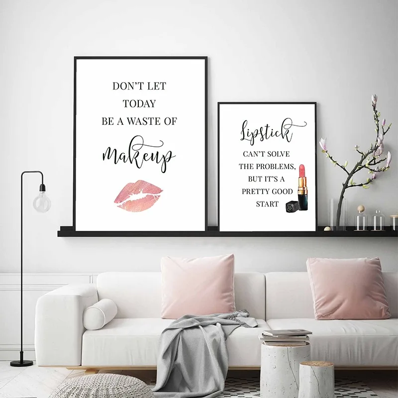 Makeup Quotes Poster Eyelash E – Beauty And Makeup Quotes recenzja i cena