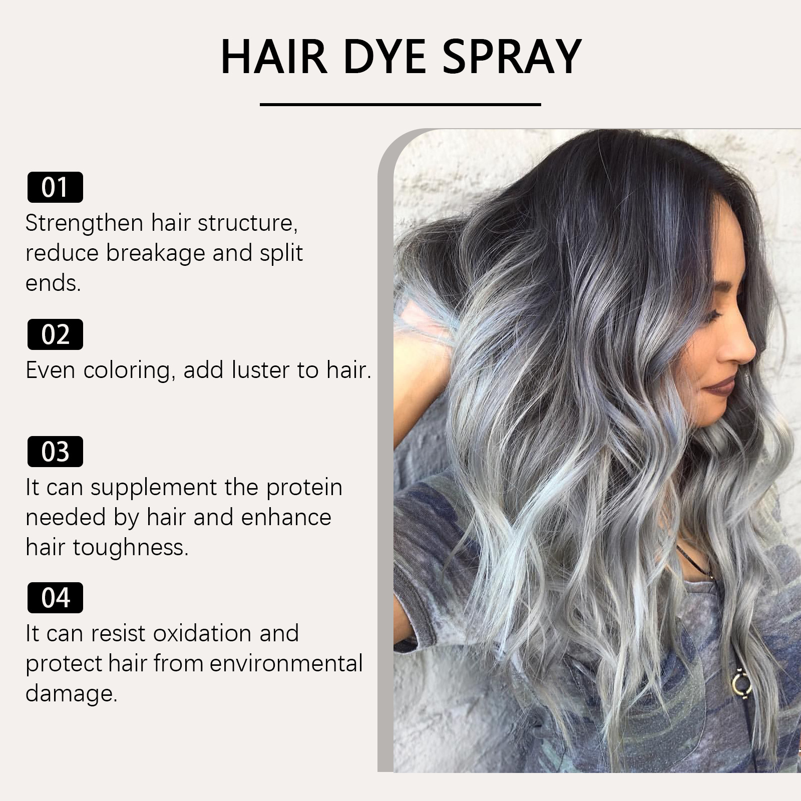Temporary Hair Color Spray Sil – Beauty Makeup Fashion recenzja i cena