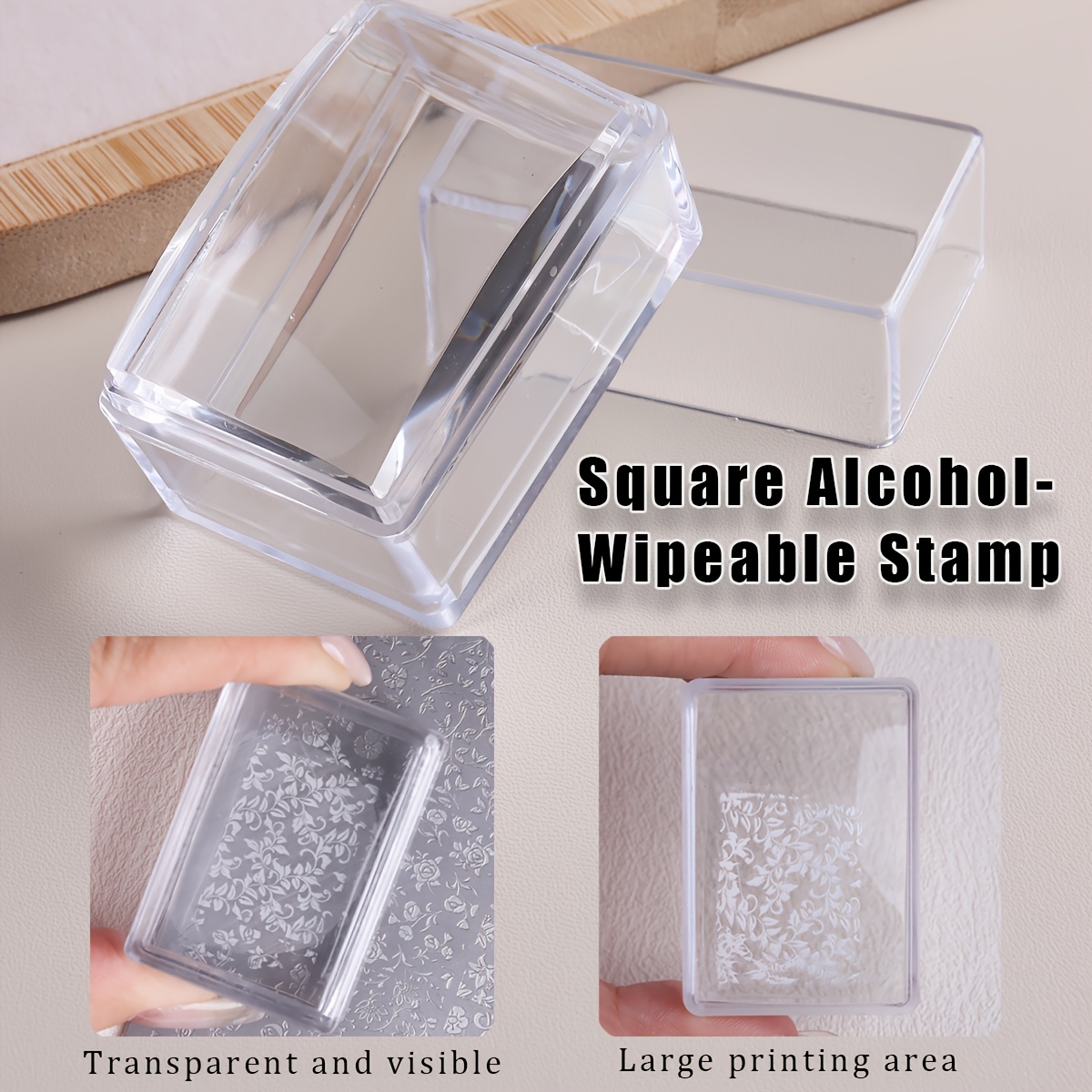 Square Clear Silicone Nail Sta – Nail Art Stamping Kit recenzja i cena
