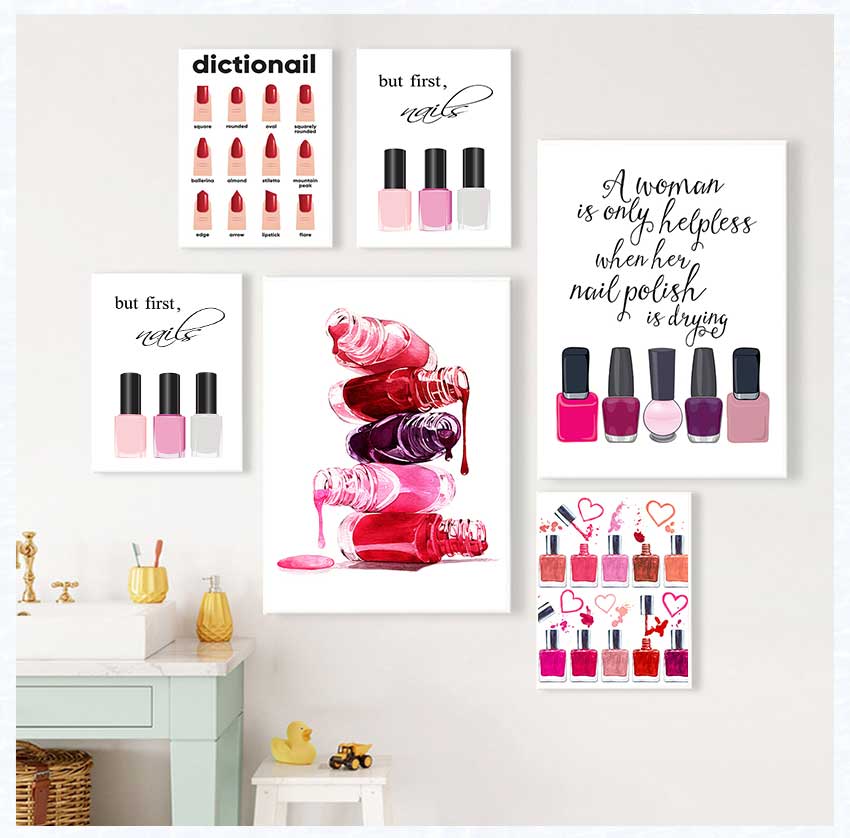 Art Posters and Prints Nail Te – Beauty And Makeup Quotes recenzja i cena