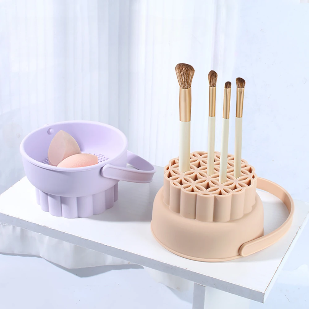 1PC Silicone Washing Bowl Make – Blush Brush Kabuki recenzja i cena