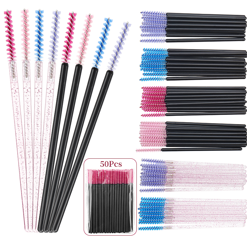 50Pcs Disposable Eyelash Makeu – Beauty Makeup Background recenzja i cena