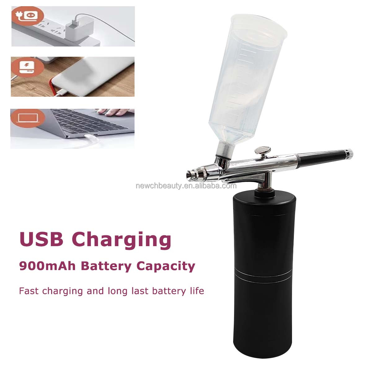 Cordless Airbrush Kit with Com – Beauty Queen Makeup recenzja i cena