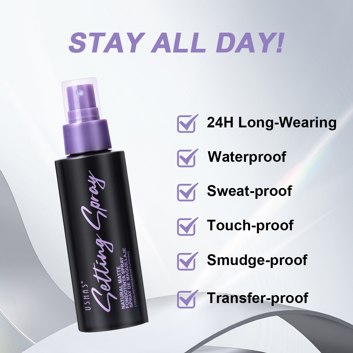 USHAS Waterproof Makeup Settin – Makeup Fixing Mist recenzja i cena