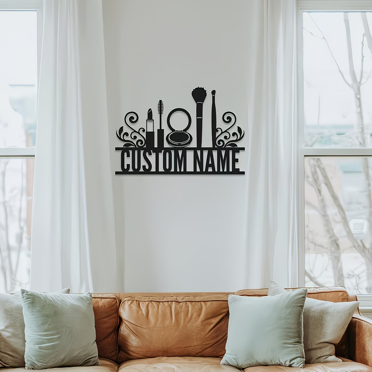 Personalized Metal Wall Decora – Beauty Makeup Names recenzja i cena