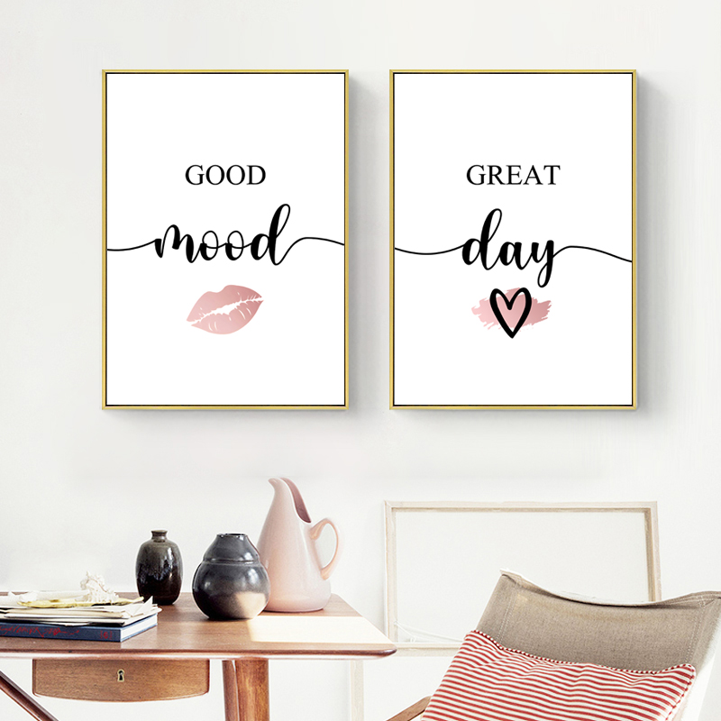 Nordic Pink Woman Red Lip Nail – Beauty And Makeup Quotes recenzja i cena