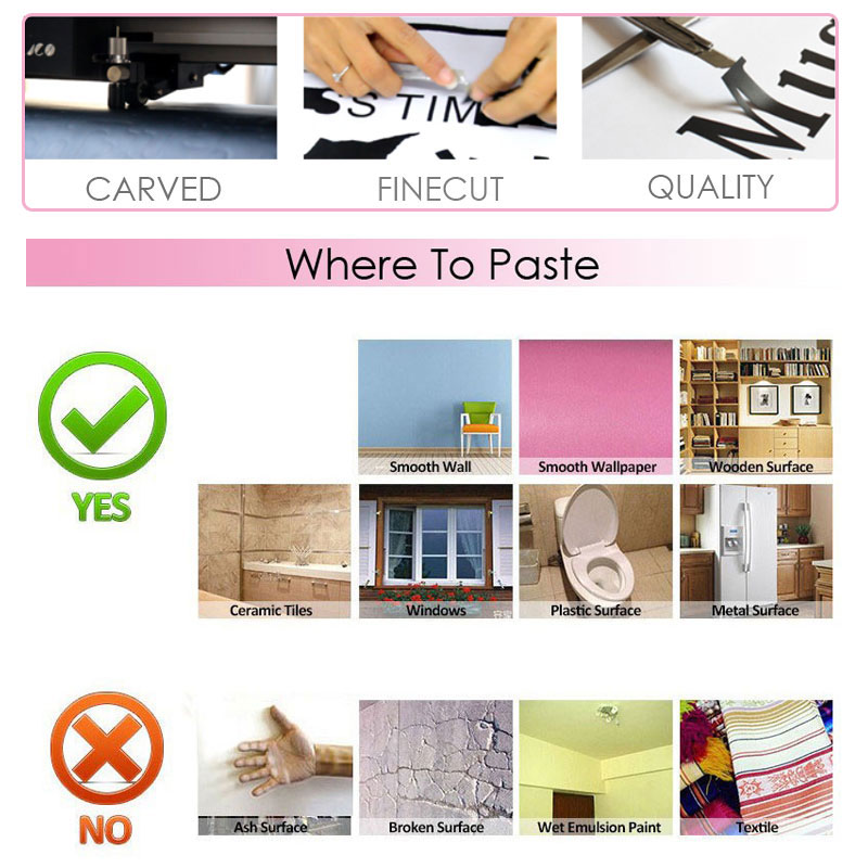 Eyelashes Brows Wall Decal Bea – Beauty And Makeup Quotes recenzja i cena