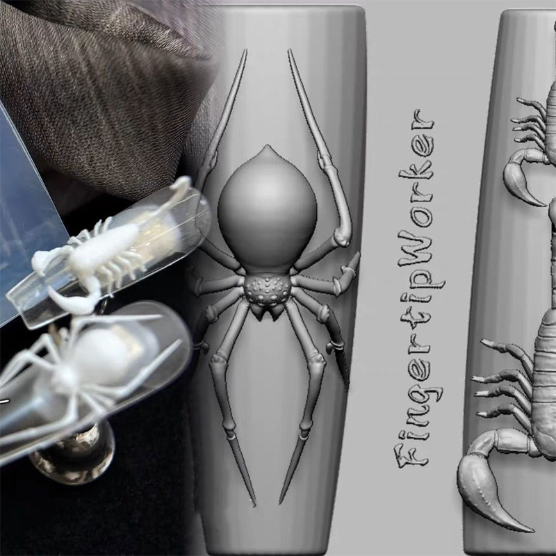 3D Spider Scorpion Silicone Na – Nail Art Stamping Kit recenzja i cena
