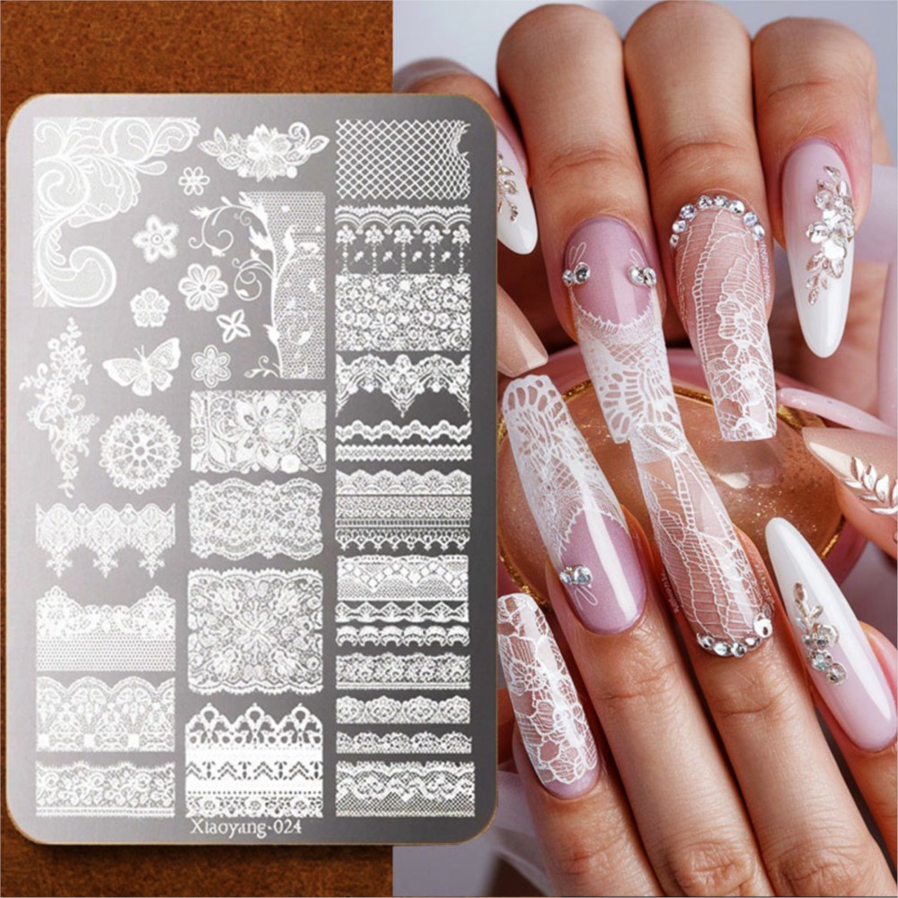 9*15cm 3D Lace Butterfly Nail  – Nail Art Stamping Kit recenzja i cena