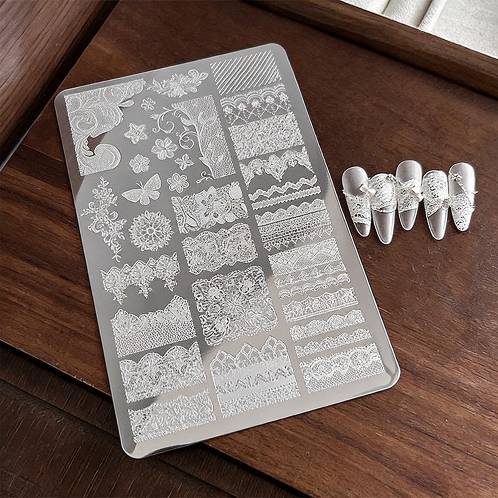 9*15cm 3D Lace Butterfly Nail  – Nail Art Stamping Kit recenzja i cena