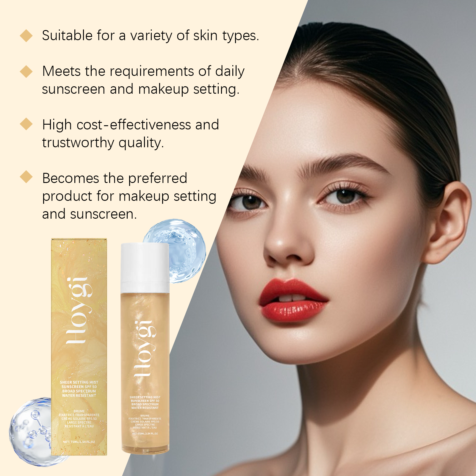 Spf 50+ Makeup Setting Spray O – Makeup Fixing Mist recenzja i cena