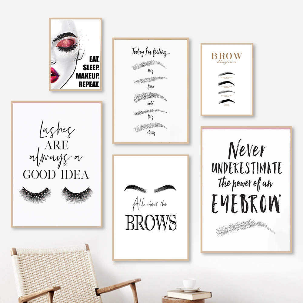 Fashion MakeUp Canvas Painting – Beauty And Makeup Quotes recenzja i cena