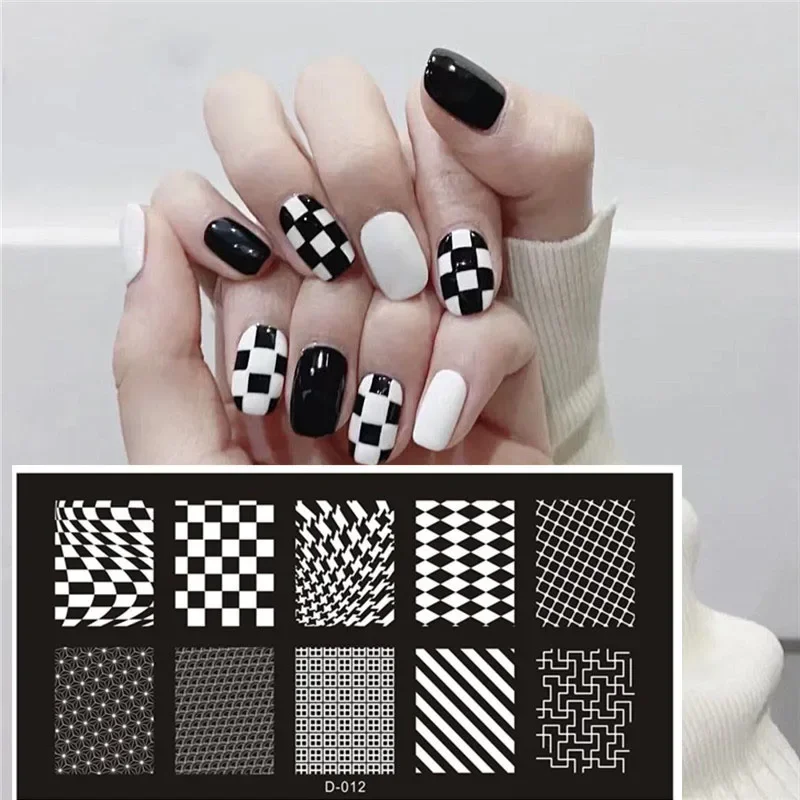 1PC Nail Stamping Plates Set D – Nail Art Stamping Kit recenzja i cena
